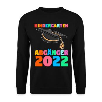 Schüler Kindergarten 2022 Schulanfang Einschulung - Unisex Pullover - Schwarz - Vorne - Alina (178cm) & Michal (187cm)