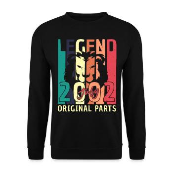 20 ans en juillet 2002 - Sweat-shirt Unisexe - noir - Devant - Alina (178cm) & Michal (187cm)