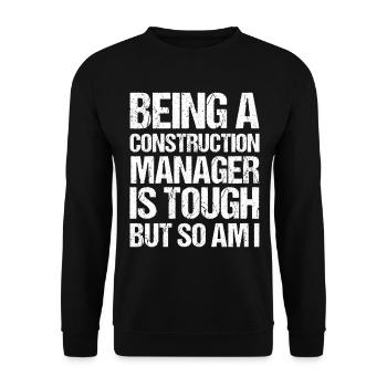 Difficile contremaître Directeur de construction Projet de construction - Sweat-shirt Unisexe - noir - Devant - Alina (178cm) & Michal (187cm)