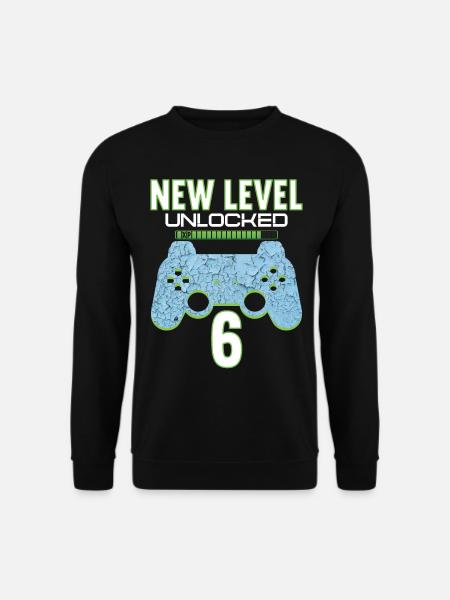 6 Years old 6 birthday outfit Gamer Gaming - Unisex Pullover - Schwarz