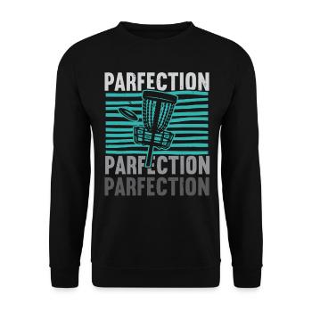 Parfection Disc Golf Frolf Lanceur récréatif - Sweat-shirt Unisexe - noir - Devant - Alina (178cm) & Michal (187cm)