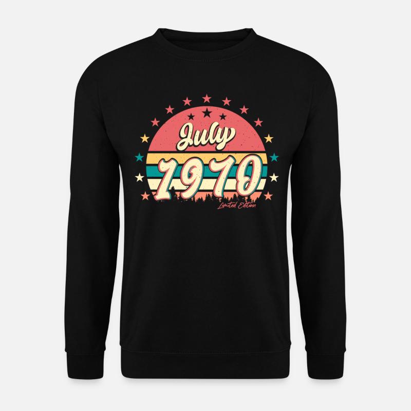 Retro 1970 July - Unisex Sweatshirt - black