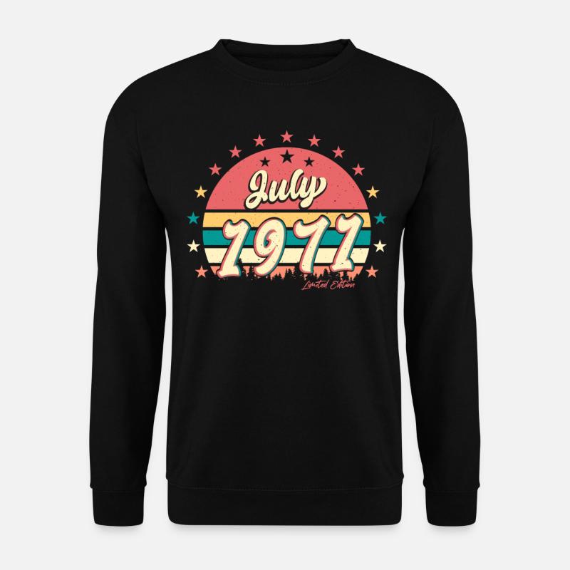 Rétro 1971 Juillet - Sweat-shirt Unisexe - noir