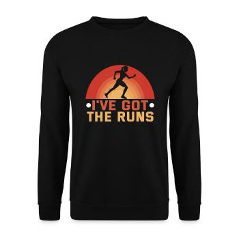 Running Marathon Runner Running - Sweat-shirt Unisexe - noir - Devant - Alina (178cm) & Michal (187cm)
