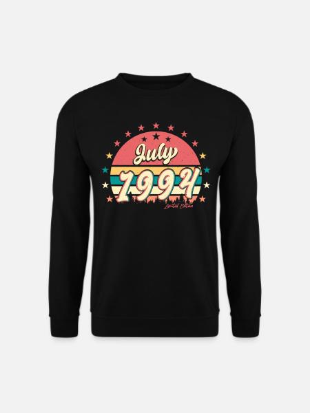 Año de construcción 1994 en julio - Sudadera unisex - negro