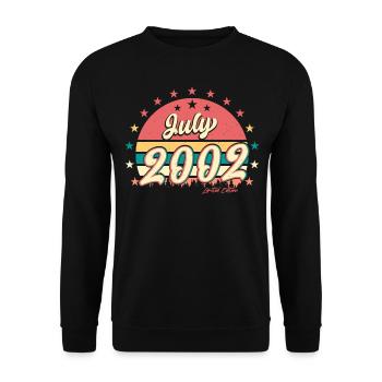 In July 2002 20 years young - Unisex Sweatshirt - black - Front - Alina (178cm) & Michal (187cm)