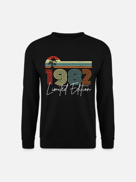 40 ans 1982 Vintage Édition Limitée - Sweat-shirt Unisexe - noir
