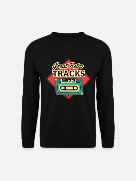 Great Retro Tracks 1973 Kassette Vintage - Unisex Pullover - Schwarz