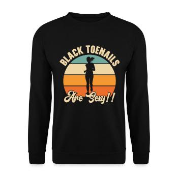 Jogger Runner Marathon Jogging Ski de fond - Sweat-shirt Unisexe - noir - Devant - Alina (178cm) & Michal (187cm)