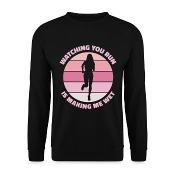 Jogger Runner Marathon Jogging Ski de fond - Sweat-shirt Unisexe - noir - Devant - Alina (178cm) & Michal (187cm)