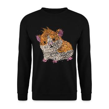 Guinea Pig Guinea Pig Rodents - Unisex Sweatshirt - black - Front - Alina (178cm) & Michal (187cm)