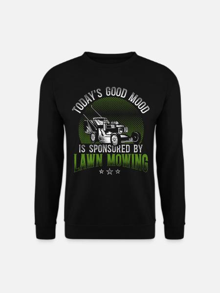 Lawn Mower Mowing Dad Father - Unisex Sweatshirt - black