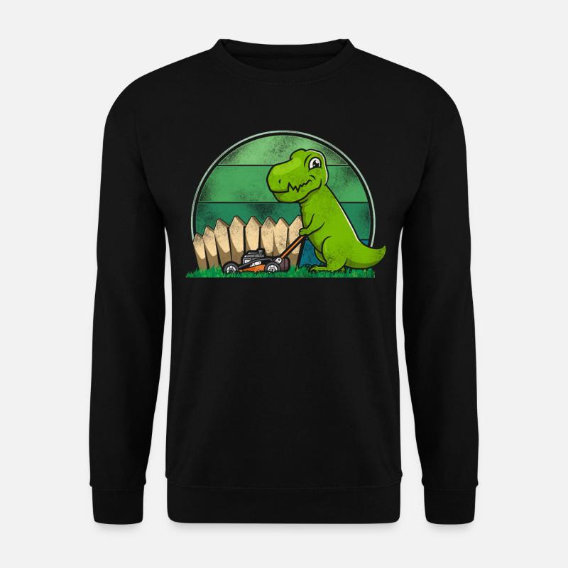 Lawn Mower Mowing Dad Father - Unisex Pullover - Schwarz