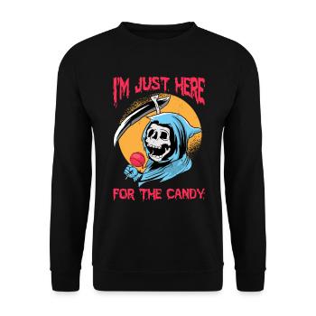 Halloween design for the Halloween party - Unisex Sweatshirt - black - Front - Alina (178cm) & Michal (187cm)