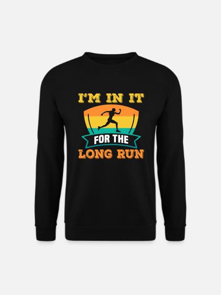 Running Marathon Runner Running - Unisex Sweatshirt - black