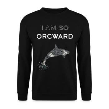 Killer Whale Killer Whale Killer Whale Orka - Unisex Sweatshirt - black - Front - Alina (178cm) & Michal (187cm)