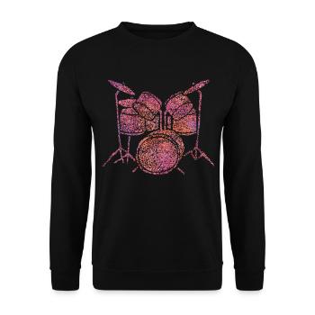Batteur Batterie Batterie - Sweat-shirt Unisexe - noir - Devant - Alina (178cm) & Michal (187cm)