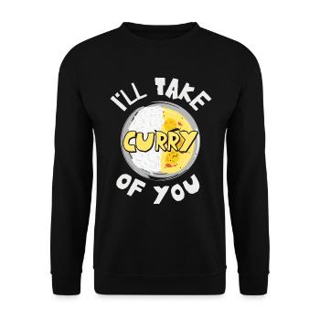 Curry South Asian Cuisine Indian Food Foodie - Unisex Sweatshirt - black - Front - Alina (178cm) & Michal (187cm)