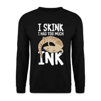 Herpetology Blue-tongued Skink Lizard Wildlife - Unisex Sweatshirt - black - Front - Alina (178cm) & Michal (187cm)