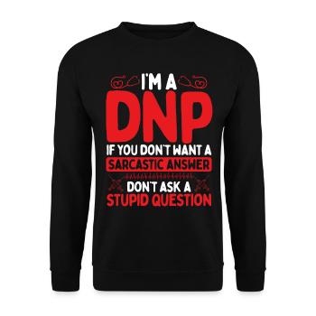 DNP Doctor Appreciation Nursing DNP Degree - Sweat-shirt Unisexe - noir - Devant - Alina (178cm) & Michal (187cm)