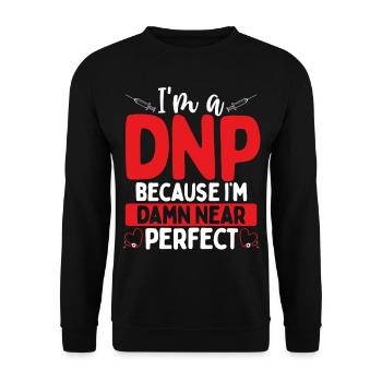 DNP Nurse Appreciation DNP Doctor DNP Degree - Unisex Sweatshirt - black - Front - Alina (178cm) & Michal (187cm)