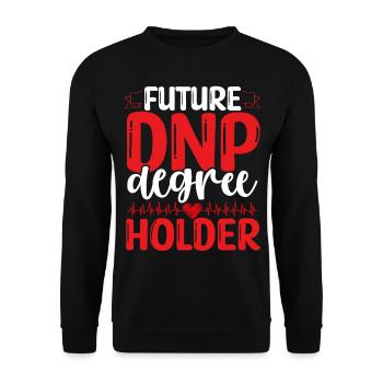Futur titulaire du diplôme DNP DNP Appreciation Nurse - Sweat-shirt Unisexe - noir - Devant - Alina (178cm) & Michal (187cm)