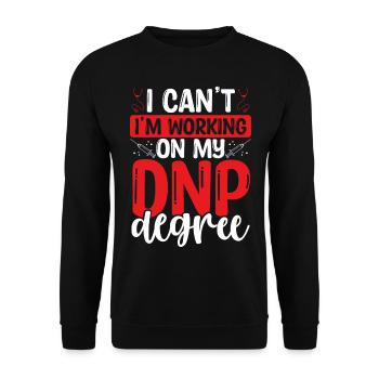 DNP Docteur Je ne peux pas Je travaille sur mon DNP DegreeDNP D - Sweat-shirt Unisexe - noir - Devant - Alina (178cm) & Michal (187cm)