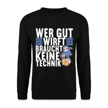 Boule Petanque - Unisex Pullover - Schwarz - Vorne - Alina (178cm) & Michal (187cm)