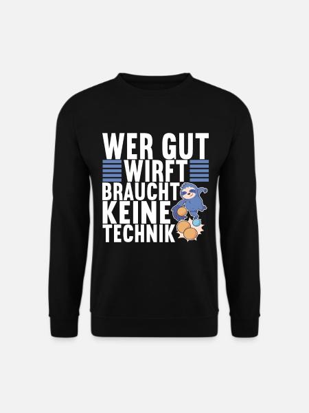 Boule Petanque - Unisex Pullover - Schwarz