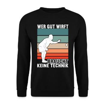 Boule Petanque - Unisex Pullover - Schwarz - Vorne - Alina (178cm) & Michal (187cm)