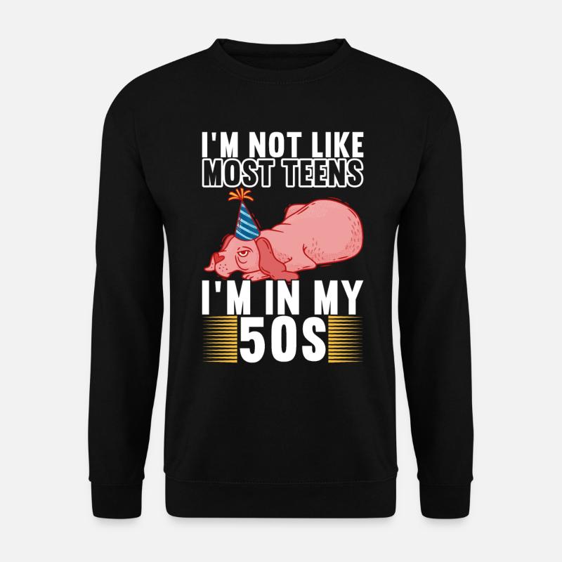 Grumpy Birthday - Unisex Pullover - Schwarz