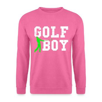 garçon de golf - Sweat-shirt Unisexe - rose - Devant