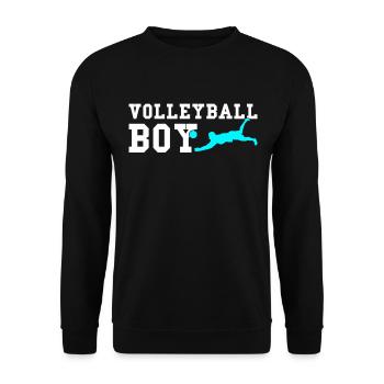 Volleyball boy - Unisex Pullover - Schwarz - Vorne - Alina (178cm) & Michal (187cm)