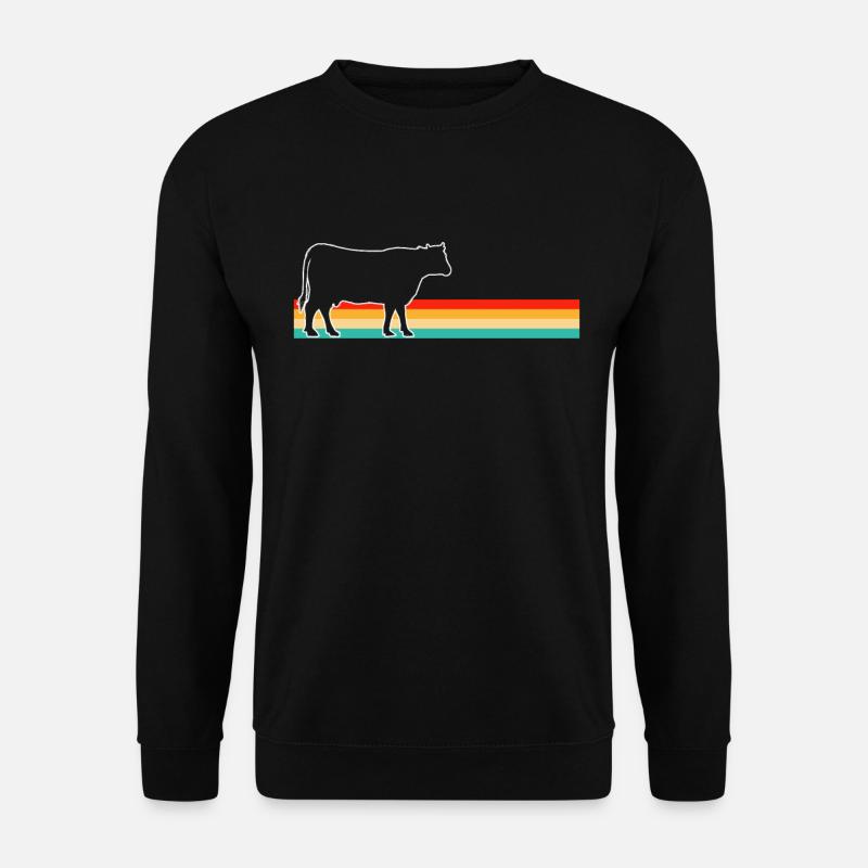 Cow Beef Retro - Unisex Sweatshirt - black