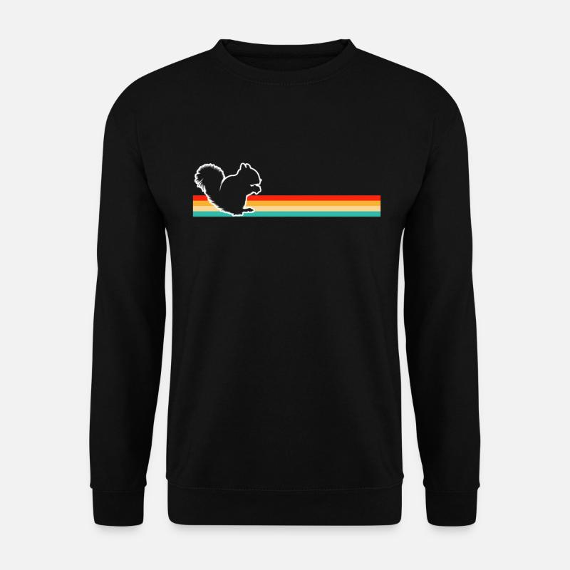 Eichhörnchen Retro - Unisex Pullover - Schwarz