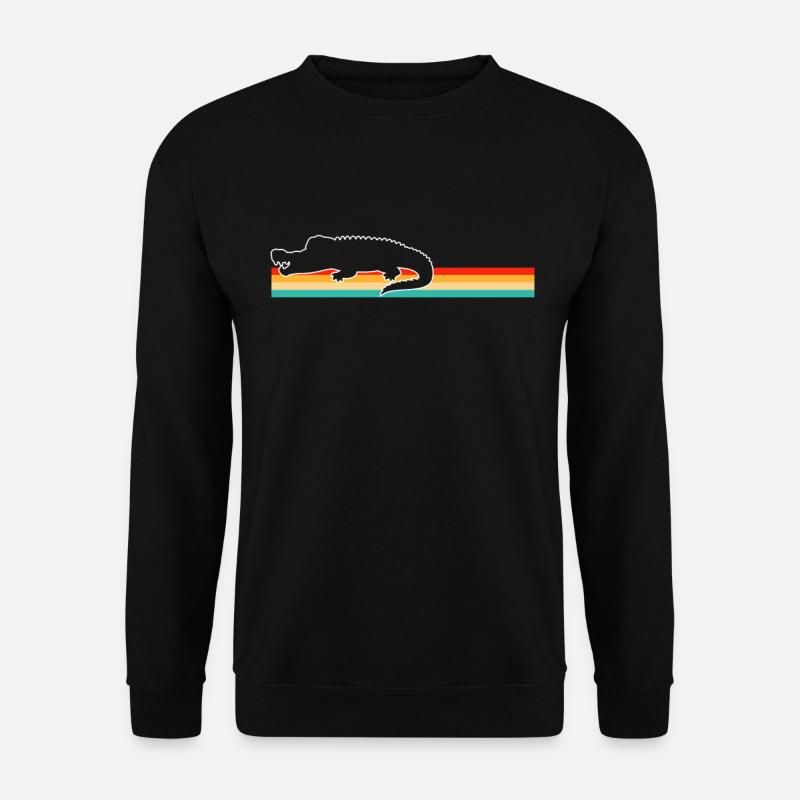 Krokodil Retro - Unisex Pullover - Schwarz