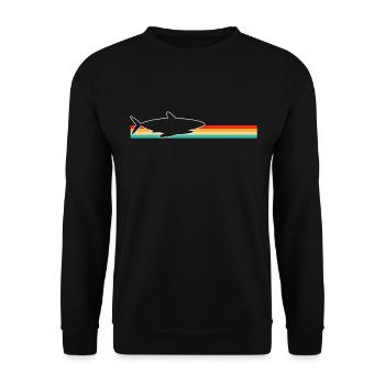 Hai Retro - Unisex Pullover - Schwarz - Vorne - Alina (178cm) & Michal (187cm)