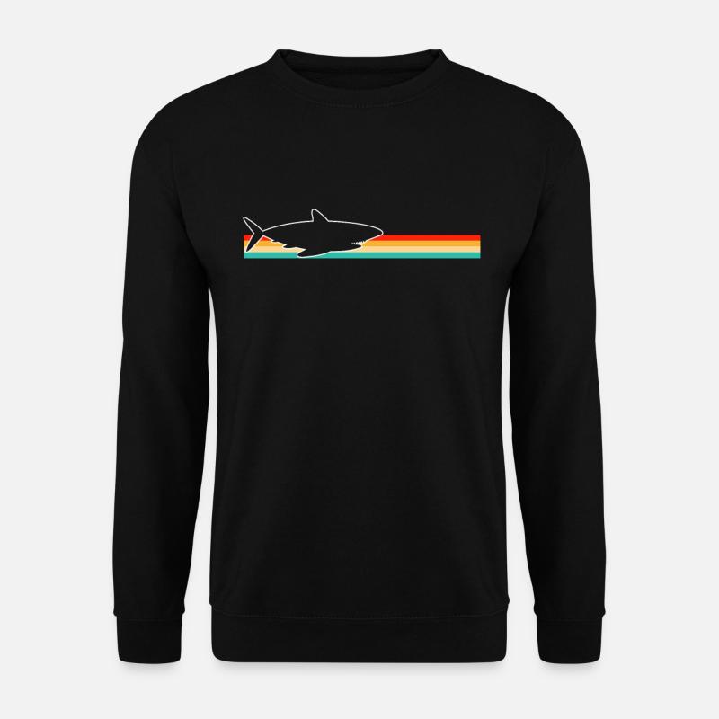 Shark Retro - Unisex Sweatshirt - black