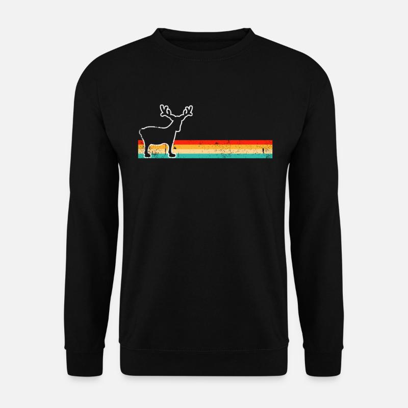 Moose Rétro - Sweat-shirt Unisexe - noir