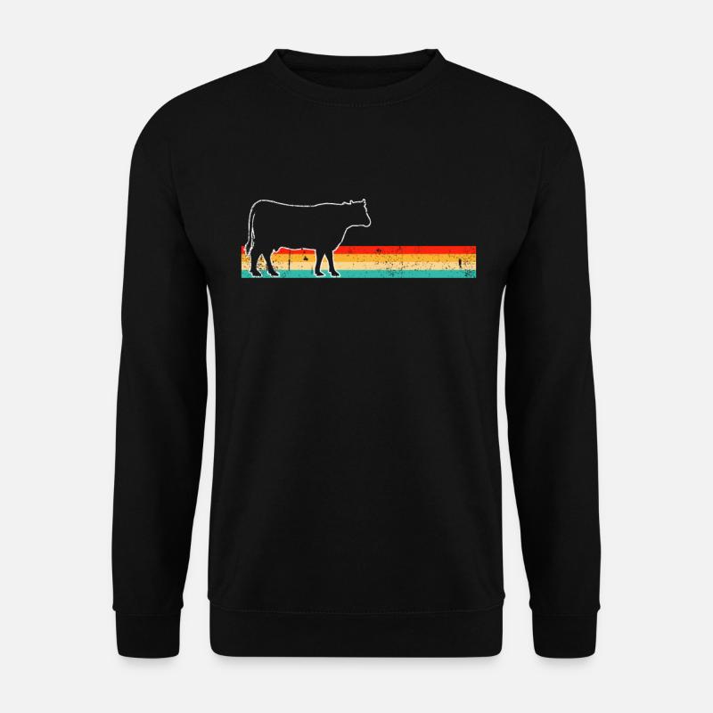 Bœuf de vache Retro - Sweat-shirt Unisexe - noir