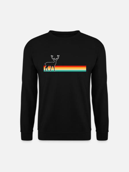 Deer Retro - Unisex Sweatshirt - black