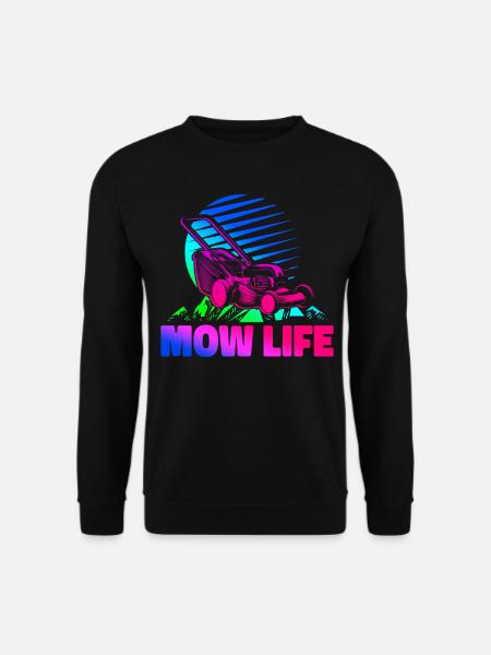 Lawn Mower Mowing Dad Father - Unisex Sweatshirt - black