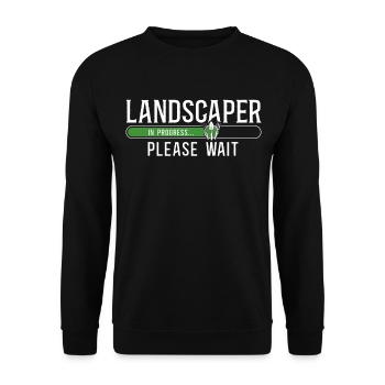 Landscaper Landscaping Landscape - Unisex Sweatshirt - black - Front - Alina (178cm) & Michal (187cm)