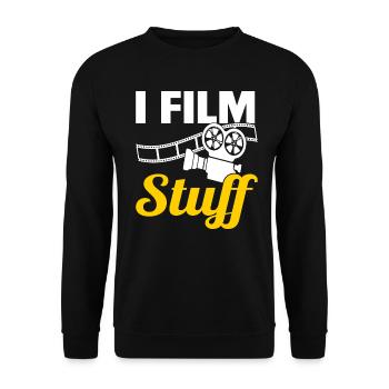 Regisseur Filmemacher Spielfilm Film - Unisex Pullover - Schwarz - Vorne - Alina (178cm) & Michal (187cm)
