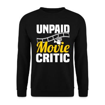 Filmkritiker Filmrezensent Spielfilm Film - Unisex Pullover - Schwarz - Vorne - Alina (178cm) & Michal (187cm)