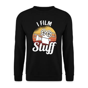 Regisseur Filmemacher Spielfilm Film - Unisex Pullover - Schwarz - Vorne - Alina (178cm) & Michal (187cm)