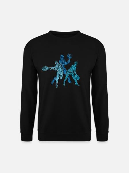 Tennisspielerin Tennisspieler Paddleball - Unisex Pullover - Schwarz