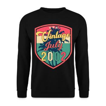 20 ans en juillet 2002 - Sweat-shirt Unisexe - noir - Devant - Alina (178cm) & Michal (187cm)