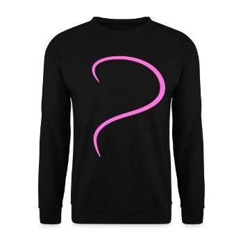 Conception rose demi-cœur - Sweat-shirt Unisexe - noir - Devant - Alina (178cm) & Michal (187cm)