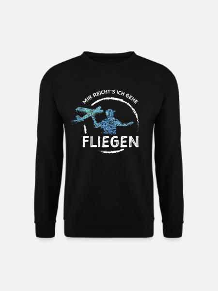 Modellflieger Fliegen Modellflugzeug - Unisex Pullover - Schwarz